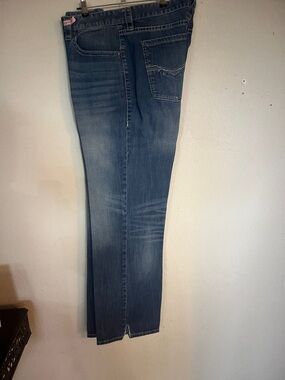 Men's Straight Leg Blue Denim Jeans